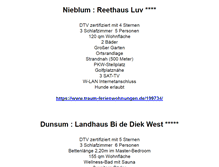 Tablet Screenshot of ferienhausauffoehr.de